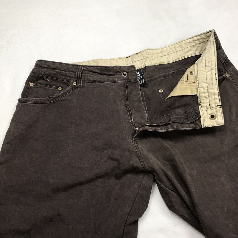 KUHL Rydr Pants Men 36x32 Brown Vintage Patina Dye Articulated Knee Hiking Work - Picture 4 of 16